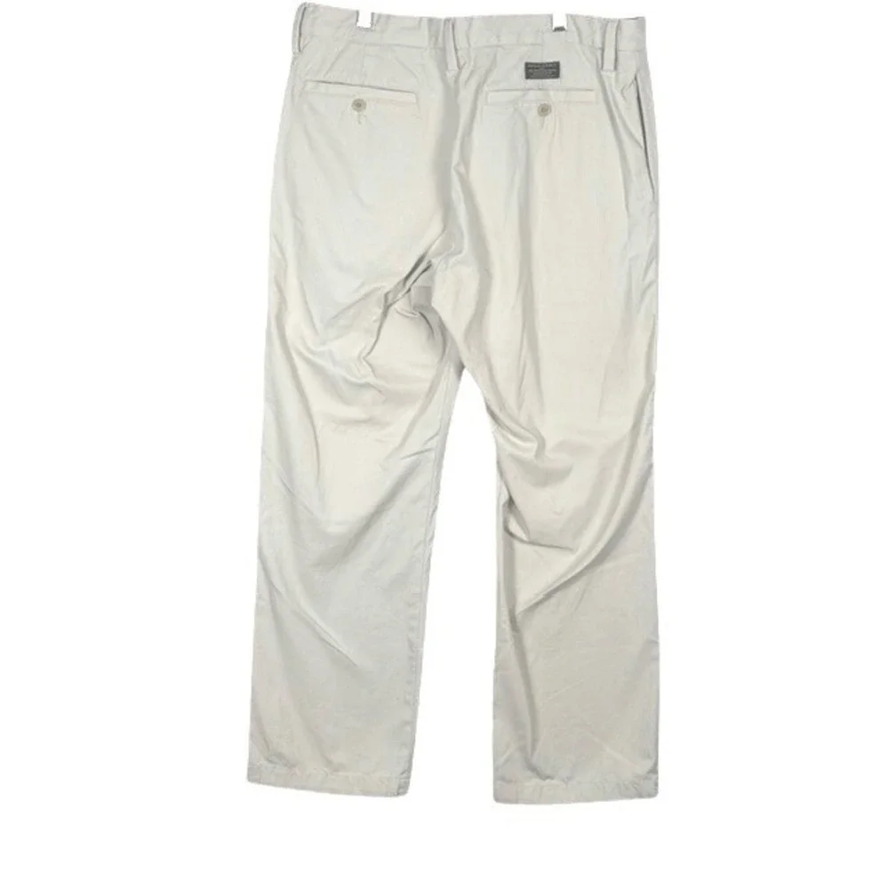 Banana Republic‎ Gavin Chino Mens 33x26.5 Khaki Tan Straight Leg Cotton Pants